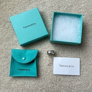 【Tiffany & Co】Atlas Ring Sterling Silver 925 Size 5